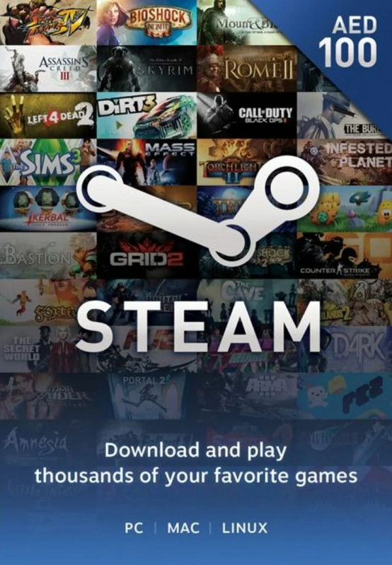 Steam Wallets UAE 100